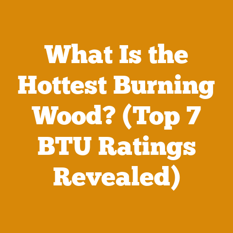 What Is the Hottest Burning Wood? (Top 7 BTU Ratings Revealed)