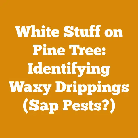 White Stuff on Pine Tree: Identifying Waxy Drippings (Sap Pests?)