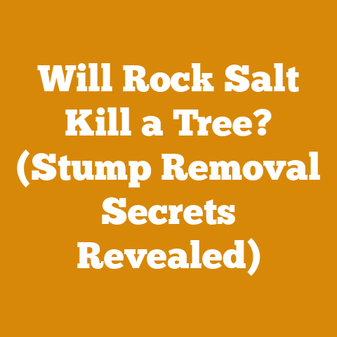 Will Rock Salt Kill a Tree? (Stump Removal Secrets Revealed)