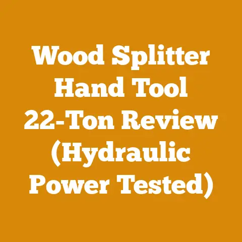 Wood Splitter Hand Tool 22-Ton Review (Hydraulic Power Tested)