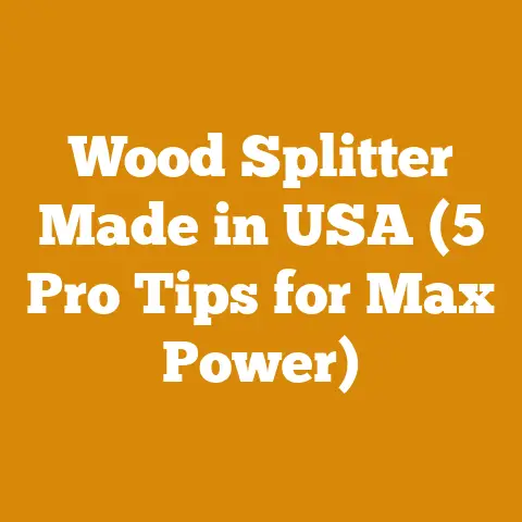 Wood Splitter Made in USA (5 Pro Tips for Max Power)